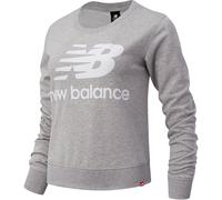 New Balance NB Essentials Crew Fleece Damen Kapuzensweater, grau XS