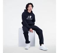 New Balance NB Essentials Stacked Logo Fleece Herren T-Shirt, blau L