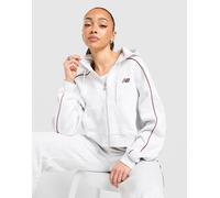 New Balance Pipe Full Zip Hoodie - Damen, Grau - XL