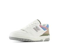 New Balance Scarpa Lifestyle - Leather Suede Textil, Unisex, Adult, Medium, 43 EU, Off White Beige Blue, BB550PGA