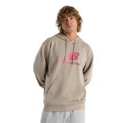 New Balance Sport Essentials French Terry Gradient Logo Hoodie - ARID Stone Gr. X-Large EU ADS - ARID Stone X-Large, Ads Arid Stone, XL/XXL