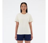 New Balance Jersey Small Logo Damen T-Shirt leinenweiß - M