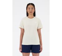 New Balance Jersey Small Logo Damen T-Shirt leinenweiß - L