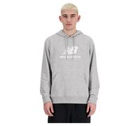 New Balance Sport Essentials Logo Crew Hoodie grau/weiß - M