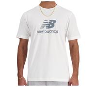 New Balance Stacked Logo T-Shirt weiß - M