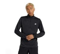 New Balance Sport Knit Quarter Zip Shirt Herren L Schwarz