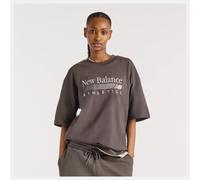 NEW BALANCE Trackside Oversized T-Shirt Damen | BLACK | XS