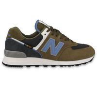 New Balance Unisex 574 in Braun/Blau, Wildleder/Mesh, Größe 43