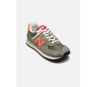 Sneaker NEW BALANCE "574", Gr. 36, schwarz olivine, flare, Leder, Textil, mehrfarbig, sportlich, Schuhe (53120340-36) schwarz olivine, flare