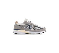 New Balance Unisex Made in USA 990v4 in Grau/Blau, Leather, Größe 42 U990TA4