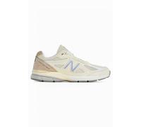 New Balance Unisex Made in USA 990v4 in Grau/Weiß, Leather, Größe 45
