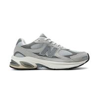 New Balance Unisex 2010 in Grau/Weiß, Wildleder/Mesh, Größe 38