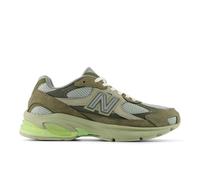 New Balance Unisex 2010 in Grün/Grau, Leder, Größe 43