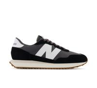 New Balance Unisex 237 in Schwarz/Grau, Wildleder/Mesh, Größe 46.5