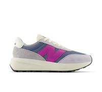 New Balance Unisex 370 in Grau/Violett, Wildleder/Mesh, Größe 38.5