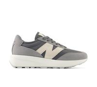 New Balance Unisex 370 in Grau, Wildleder/Mesh, Größe 38.5