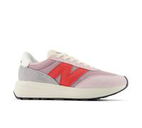 New Balance Unisex 370 in Rosa/Rot, Wildleder/Mesh, Größe 37
