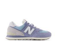 New Balance Unisex 574 in Grau/Weiß, Wildleder/Mesh, Größe 38