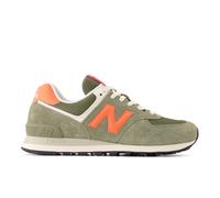 New Balance Unisex 574 in Grün/Rot, Wildleder/Mesh, Größe 40