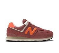 New Balance Unisex 574 in Rot/Orange, Wildleder/Mesh, Größe 47.5