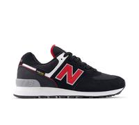 New Balance Unisex 574 in Schwarz/Weiß, Wildleder/Mesh, Größe 40.5