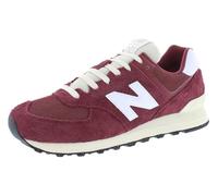 New Balance Unisex-Adult 574 V2 All Day Sneaker, Classic Crimson/White/Angora, 11.5 Wide Women/10 Men