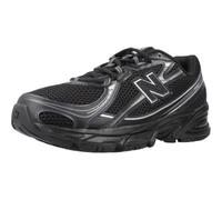 New Balance Unisex-Erwachsene U740v2, Schwarz/Silber Metallic, 8.5 Women/7 Men