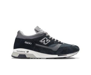 New Balance Unisex Made in UK 1500 in Blau/Grau/Weiß, Wildleder/Mesh, Größe 40.5