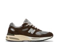 New Balance Unisex Made in UK 991v2 in Braun/Grau, Wildleder/Mesh, Größe 42