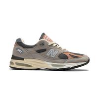 New Balance Unisex Made in UK 991v2 in Grau/Braun, Wildleder/Mesh, Größe 46.5