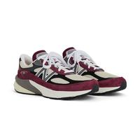 New Balance Unisex Made in USA 990v6 in Rot/Weiß, Leder, Größe 42