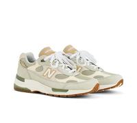 New Balance Unisex Made in USA 992 in Grün/Beige/Weiß, Wildleder/Mesh, Größe 45.5