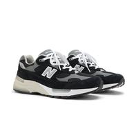 New Balance Unisex Made in USA 992 in Schwarz/Grau/Weiß, Wildleder/Mesh, Größe 46.5