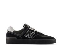 New Balance Unisex NB Numeric 574 Vulc in Schwarz/Grau, Wildleder/Mesh, Größe 45