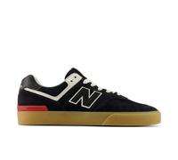 New Balance Unisex NB Numeric 574 Vulc in Schwarz/Weiß, Wildleder/Mesh, Größe 47.5