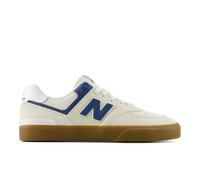 New Balance Unisex NB Numeric 574 Vulc in Weiß/Blau, Wildleder/Mesh, Größe 45