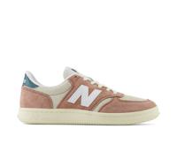 New Balance Unisex T500 in Braun/Beige/Grün/Weiß, Wildleder/Mesh, Größe 46.5