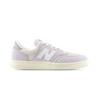 New Balance Unisex T500 in Grau/Beige/Violett/Weiß, Wildleder/Mesh, Größe 38.5