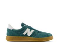New Balance Unisex T500 in Grün/Blau/Weiß/Beige, Leder, Größe 42.5