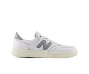 New Balance Unisex T500 in Weiß/Grau, Leder, Größe 44