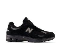New Balance Unisex U2002DX Protection Pack in Schwarz/Grau, Wildleder/Mesh, Größe 44.5