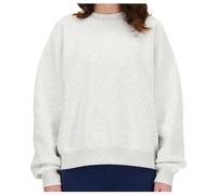 New Balance - Women's Sport Essentials Fleece Crew - Pullover, Gr. L, weiß (AshHeather)