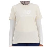 New Balance - Women's Sport Essentials Jersey Logo T-Shirt - T-Shirt, Gr. L, beige (Linen)