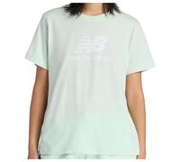 New Balance Jersey Stacked Logo Damen T-Shirt grün mint - L