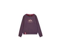 Sweater ALPHA INDUSTRIES "Alpha Industries Women - Sweatshirts New Basic Wmn" Gr. XS, lila (plum) Damen Sweatshirts (71275665-XS) plum