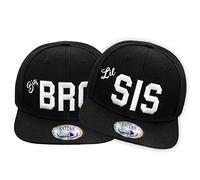 New Boy Girl NY New York süße Unisex Schwester Bruder Kindercap Hai Tiger Adler Prince Kinder Cap Snapback und Mütze 49-56cm Kopfumfang (One Size, Big-Bro-Lil-Sis2)