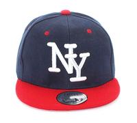 New Boy Girl NY New York süße Unisex Schwester Bruder Kindercap Hai Tiger Adler Prince Kinder Cap Snapback und Mütze 49-58cm Kopfumfang (One Size, NY-Marine-Red-Wht)