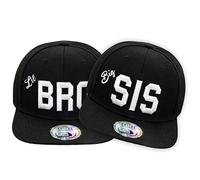 New Boy Girl NY New York süße Unisex Schwester Bruder Kindercap Hai Tiger Adler Prince Kinder Cap Snapback und Mütze 48-58cm Kopfumfang (One Size, Lil-Bro-Big-Sis2)