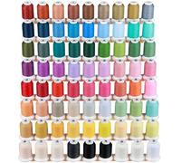 New brothread 100% Frosted Mattes Maschinenstickgarn 72 Spulen 40WT 500M für Brother Babylock Janome Singer Pfaff Husqvarna Bernina Stickmaschinen und Nähmaschinen