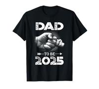 New Dad for Men Papa Est 2025 Loading Baby Boy Girl Future New Dad T-Shirt, Herren, Unisex-Erwachsene, Kurzarm, T-Shirt, Papa Est 2025, Schwarz, S